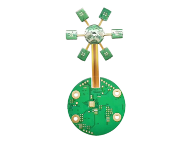 Rigid-flexible board：Hard board 4-layers-1.6mm+2-layers-0.8mm+2-layers FPC-0.14mm